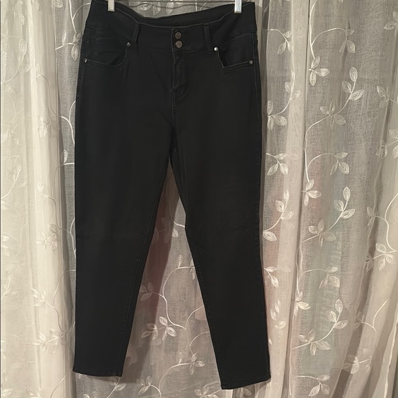 1822 Denim Black Skinny Jeans Classic Fit - Picture 1 of 3